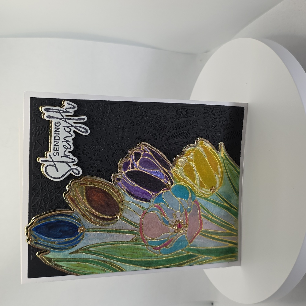 Elegant Sending Strength Card Design